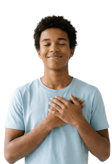 Student preparing for an exam with evaluation support
